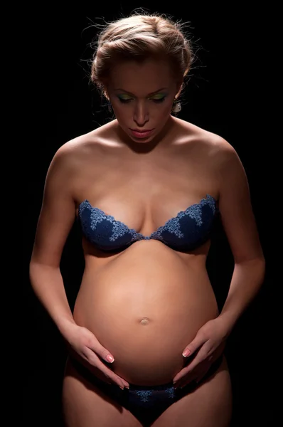 Těhotná žena — Stock fotografie