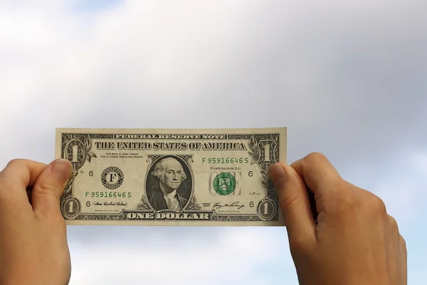 Dólar en las manos —  Fotos de Stock