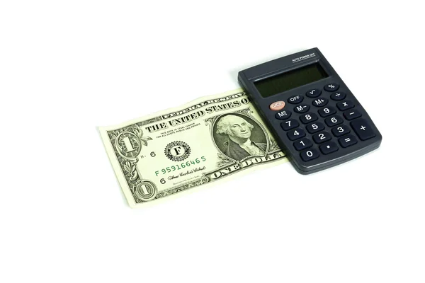 Dolar i kalkulator — Zdjęcie stockowe