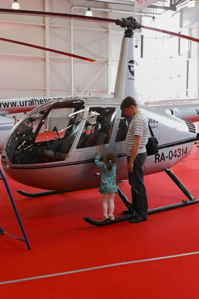 ヘリコプターの国際展示会 — ストック写真