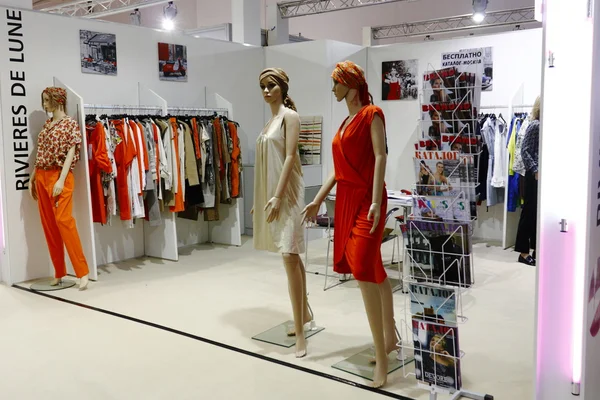 International exhibition of women's clothing — Stock Photo, Image