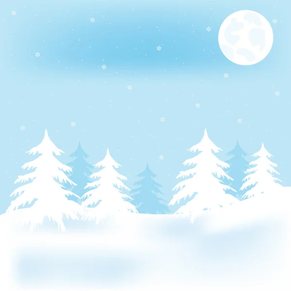 Vintern trä — Stock vektor