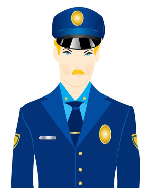 Police in form — Stock Vector
