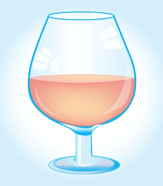 Goblet with wine — Stock Vector