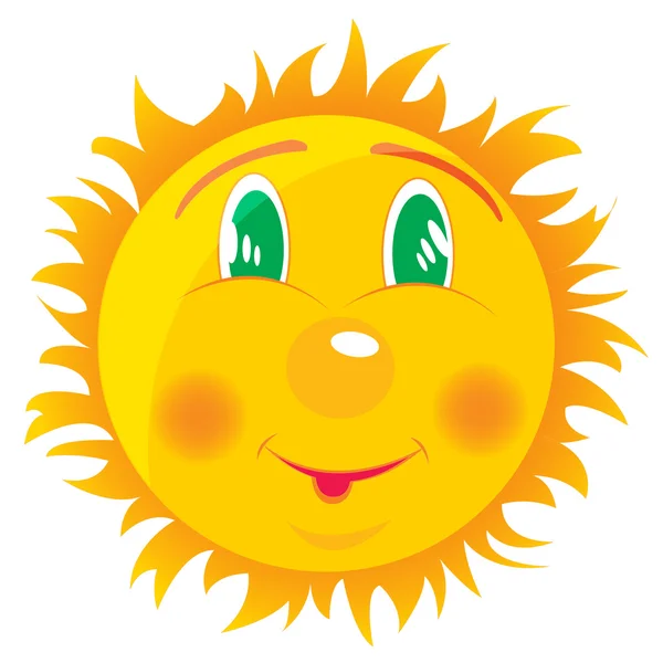 Rita glada solen — Stock vektor