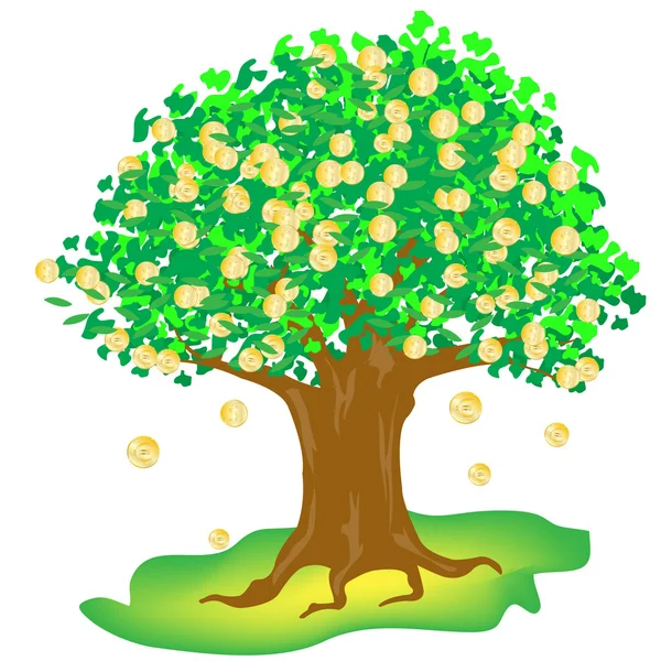 お金の木 — ストックベクタ