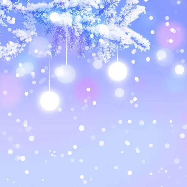 冬季圣诞背景 — 图库照片