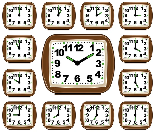 El tiempo de reloj establecido — Archivo Imágenes Vectoriales