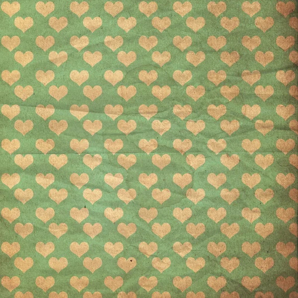 Винтажное изображение с гранж-бумагой с сердцами — стоковое фото