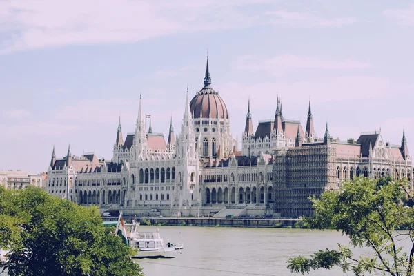 stock image Hungarian parliament, Budapest on summer