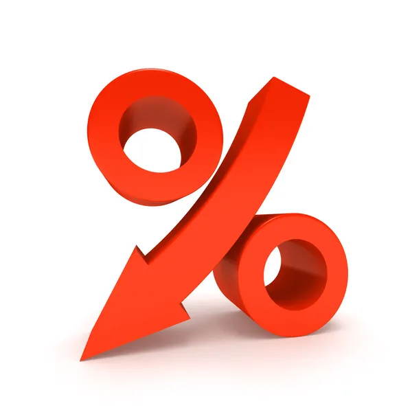 Percentage teken. — Stockfoto