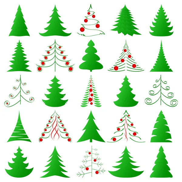 Árboles de Navidad — Archivo Imágenes Vectoriales