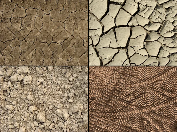 Ground textures set — Stock Photo, Image