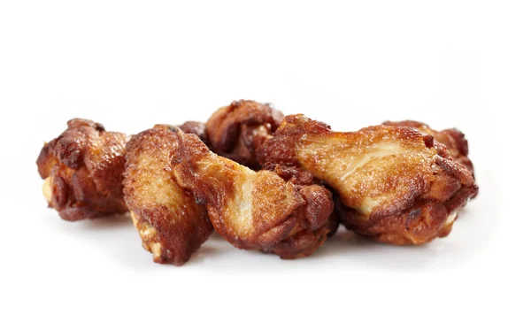 Asas de frango fritas — Fotografia de Stock