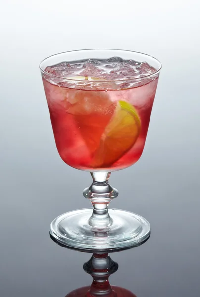 Glass of red cocktail — Stock Photo, Image