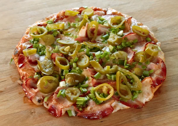 Bacon pizza — Stock Photo, Image