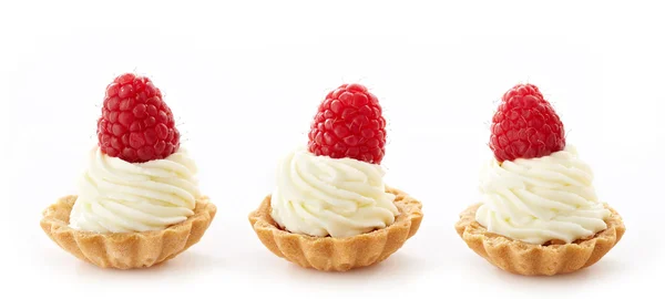 Cupcakes de mascarpone con frambuesas — Foto de Stock
