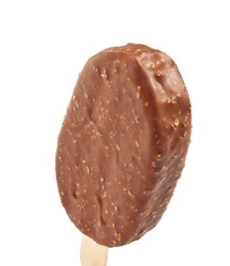 Ice cream covered with chocolate clipart