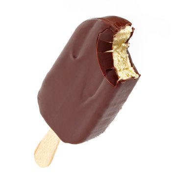 Dondurma, çikolata ile kaplı