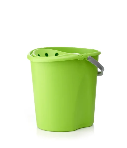 Groen plastic emmer — Stockfoto
