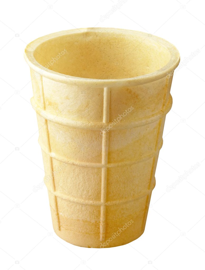 Empty ice cream cone