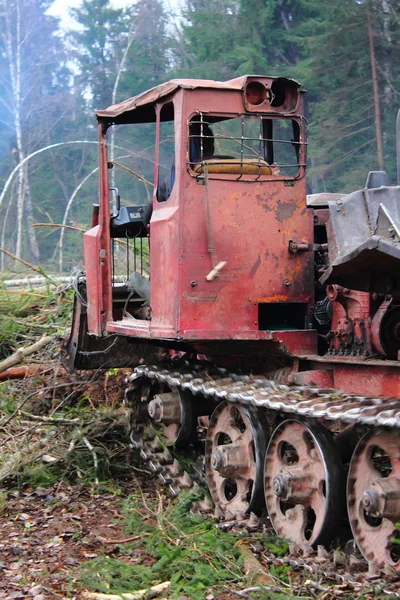 Stock image Tractor. Wood.