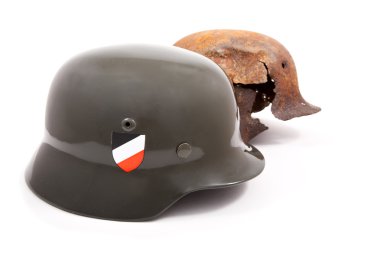 Helmets of soldiers Wehrmacht isolated clipart