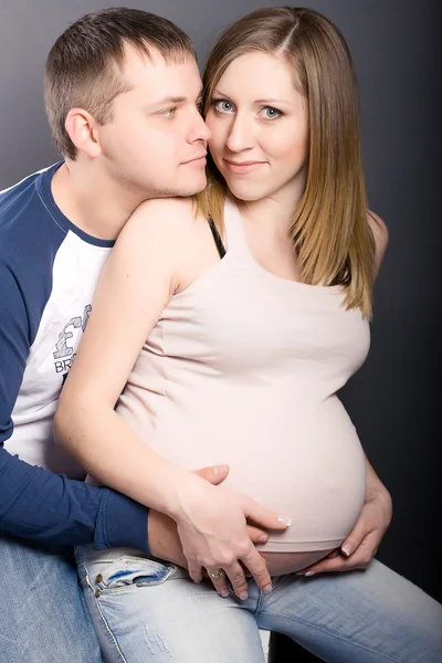 Par wiaiting baby i graviditeten — Stockfoto