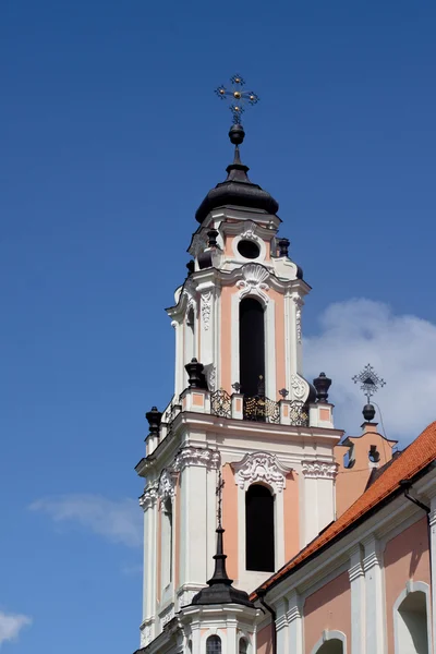 Rosafarbener Glockenturm — Stockfoto