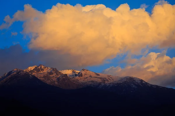 Zonsondergang in de Himalaya — Stockfoto