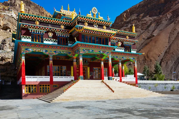 Buddhist monastery in Kaza, Spiti Valley — Stock Photo, Image