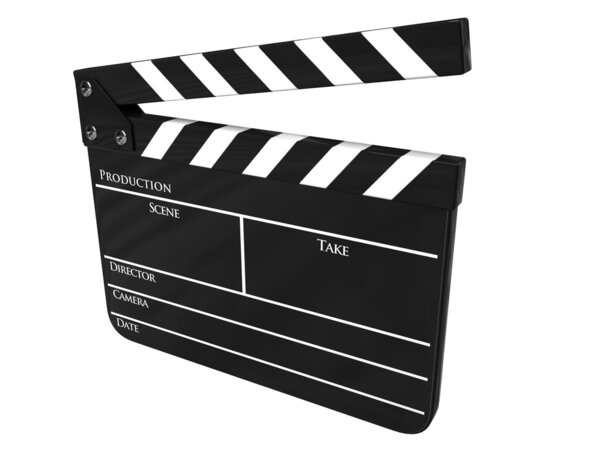 Clapboard isolated