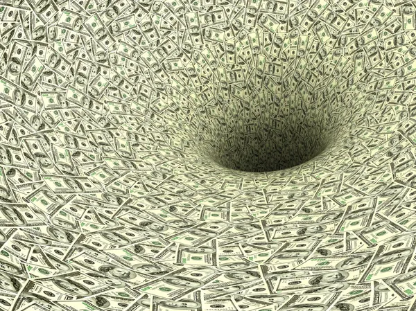 Pengar vortex — Stockfoto
