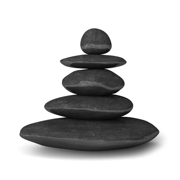 Концепция баланса камней дзен — стоковое фото