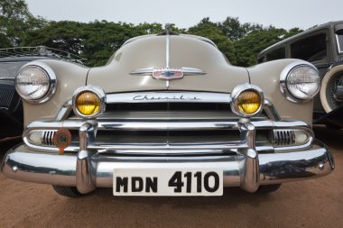 CHENNAI - INDIA - JULY 24: Chevrolet (retro vintage car) on Her clipart