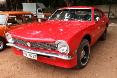 CHENNAI - INDIA - JULY 24: Ford Maverick (retro vintage car) on clipart