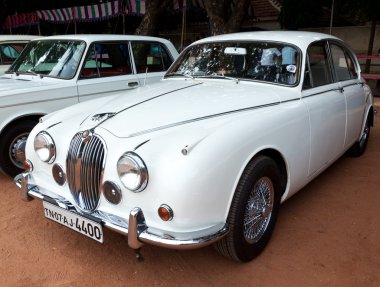 CHENNAI - INDIA - JULY 24: Jaguar (retro vintage car) on Heritag clipart