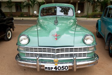 CHENNAI - INDIA - JULY 24: Chrysler (retro vintage car) on Herit clipart