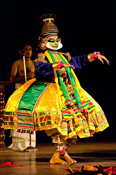 Kathakali 舞蹈。bhava bhavanam 节。2009 年 9 月。chenna — 图库照片