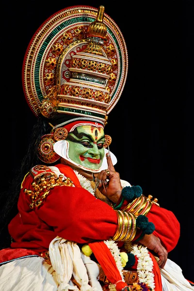 Dança de Kathakali. Festival Bhava Bhavanam. Setembro de 2009. Chenna... — Fotografia de Stock
