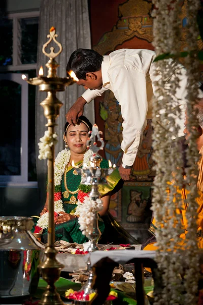 CHENNAI, INDIA - AUGUST 29: Indian (Tamil) Traditional Wedding C — Stock Photo, Image