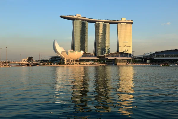 Marina bay sands hotel ve casino, Singapur — Stok fotoğraf