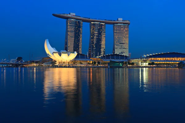Marina bay sands hotel a kasino, Singapur — Stock fotografie