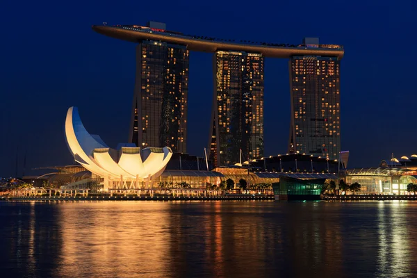 마리나 베이 샌즈 호텔 및 카지노, 싱가포르 — 스톡 사진