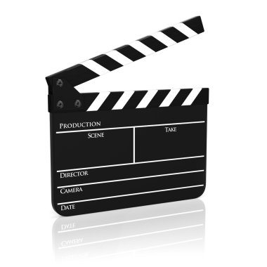 Clapboard isolated clipart