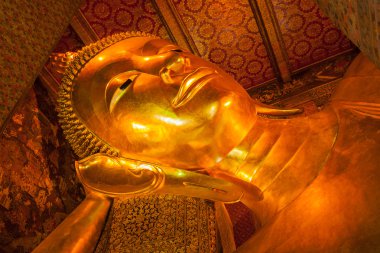 Reclining Buddha face clipart