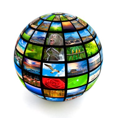 Picture globe clipart