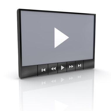 Video player clipart