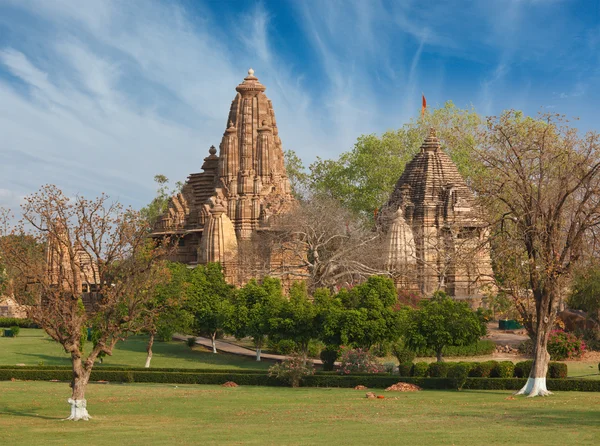 Lakshmana i matangeshwar świątynie khajuraho — Zdjęcie stockowe