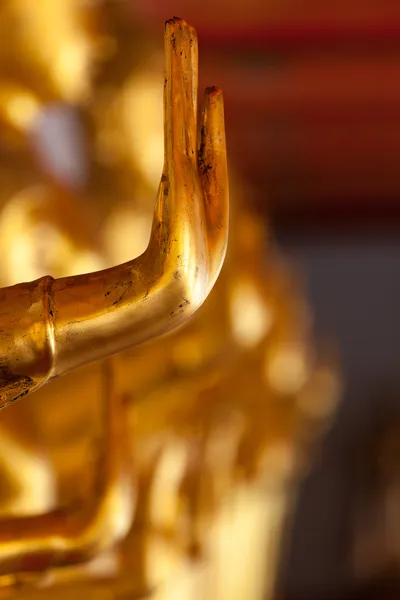 泰国的佛雕像手 — 图库照片